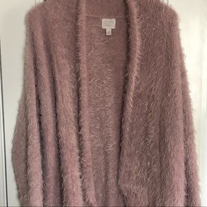 14th & Union Fuzzy Oversized Cardigan